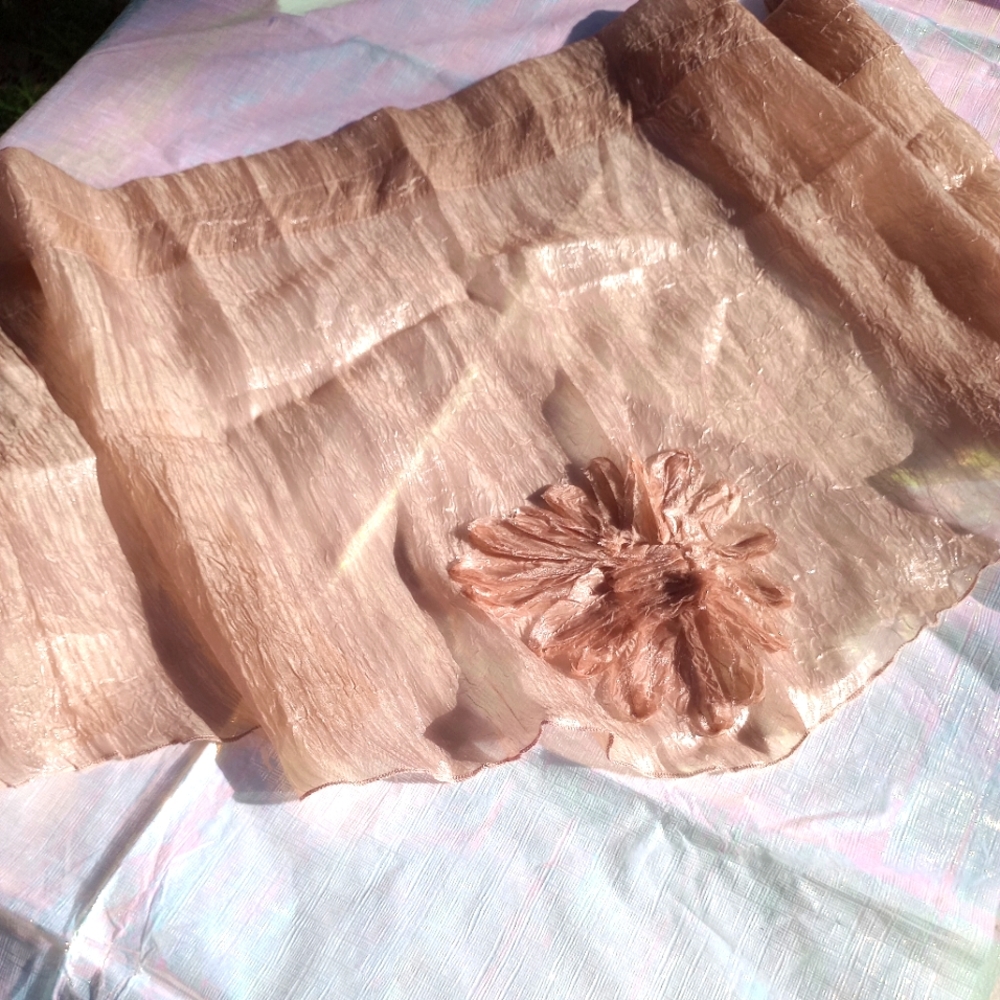 Shimmery Blush Pink Valance